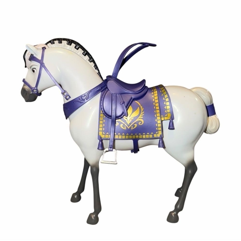 Disney Frozen Anna’s Royal Horse Kjekk Figure Mattel 10" Barbie Size Toy White - Picture 2 of 7